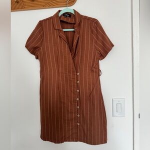 Burnt Orange Sleeve Dress